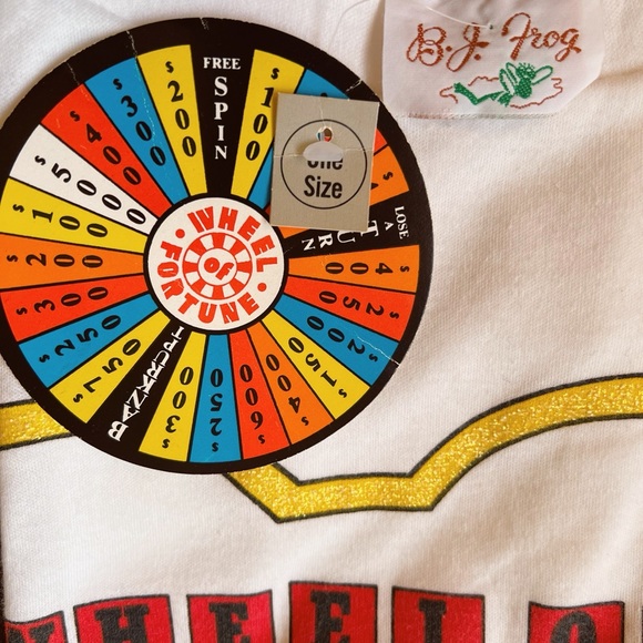 ‘87 Wheel of Fortune 🔮 Vintage B.J. Frog Sleep Tee - Picture 4 of 5